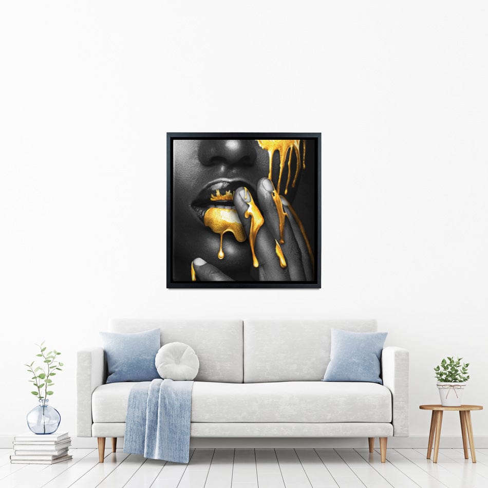 Dripping Square Canvas Print wall art product H Cleary