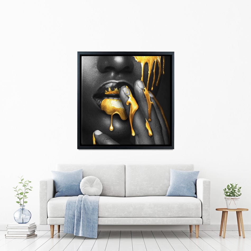 Dripping Square Canvas Print wall art product H Cleary