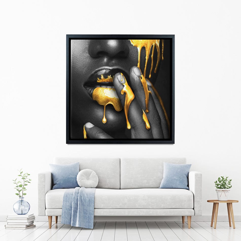 Dripping Square Canvas Print wall art product H Cleary