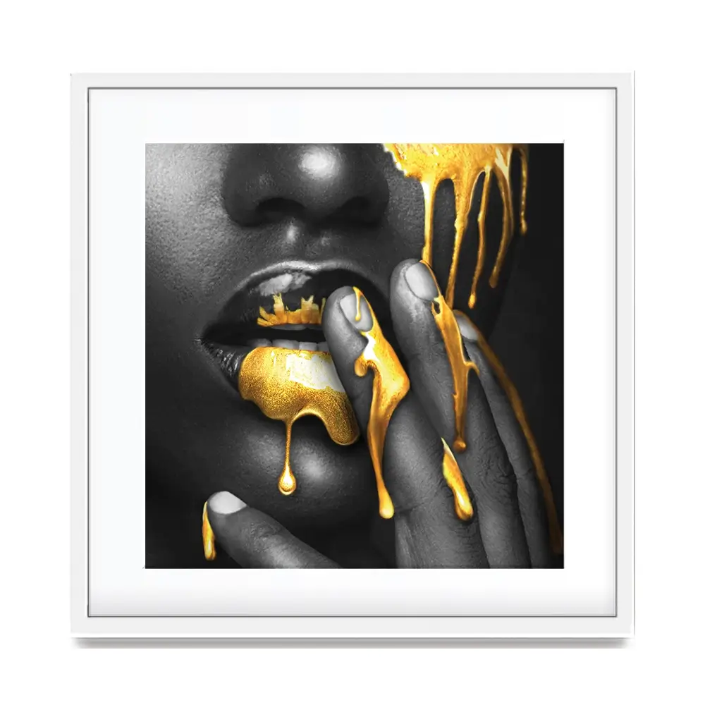 Dripping Square Framed Art Print Dripping Square Framed Art Print wall art product Art Print Shop