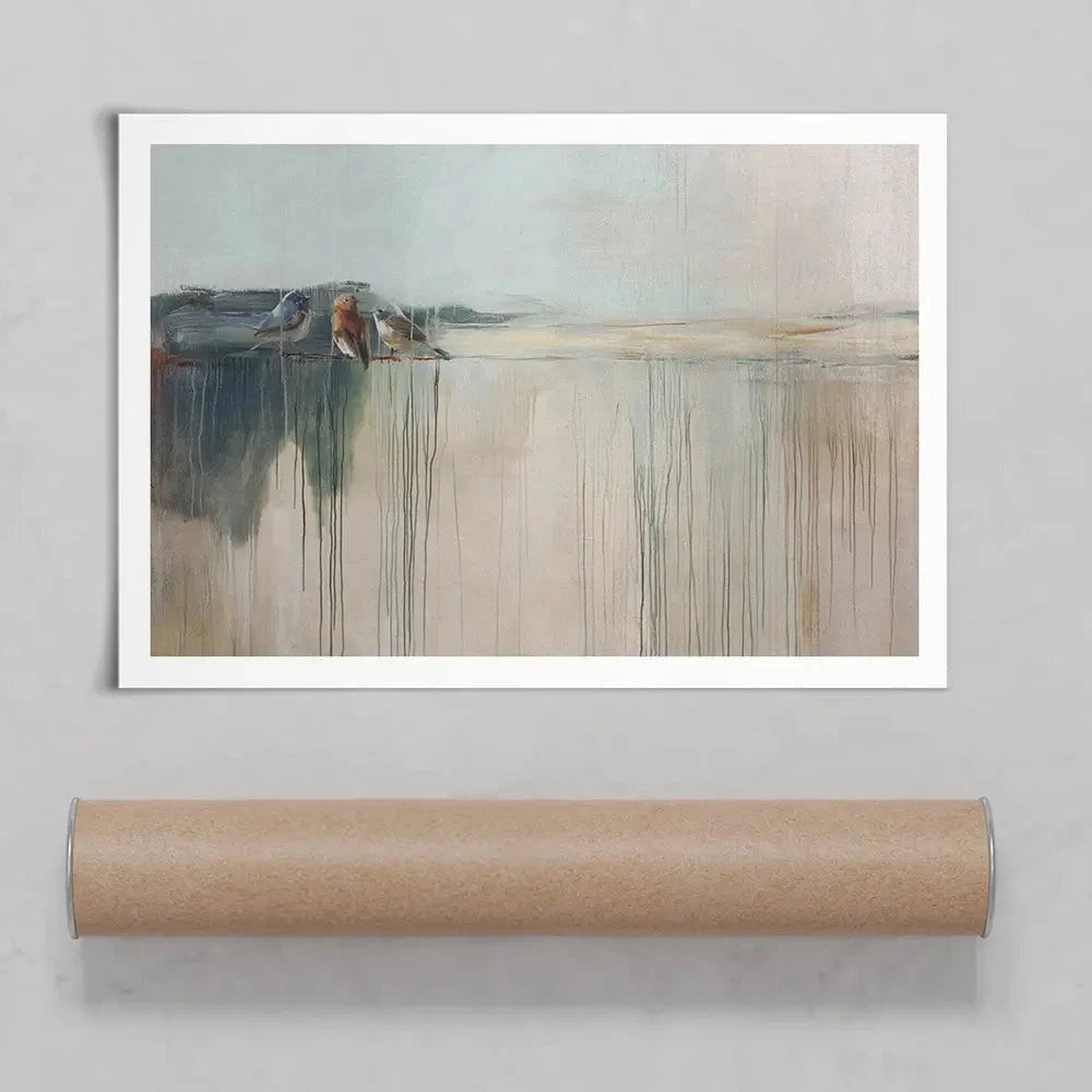 Drips And Feathers Art Print Drips And Feathers Art Print wall art product Svetlana Aleynikova