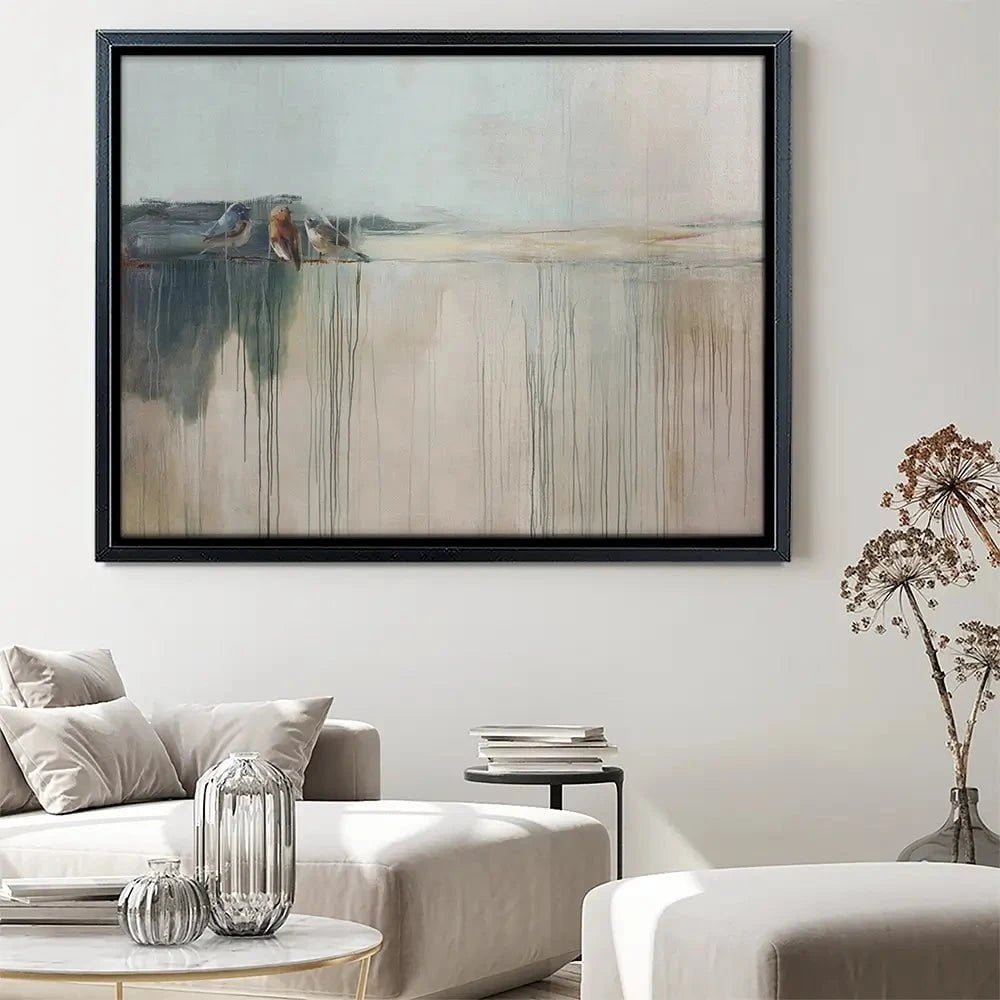 Drips And Feathers Canvas Print Drips And Feathers Canvas Print wall art product Svetlana Aleynikova