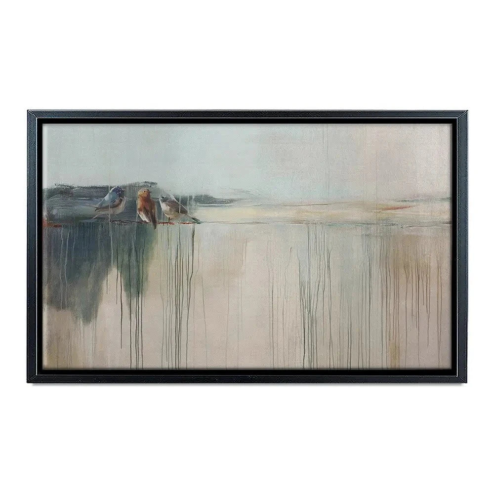 Drips And Feathers Canvas Print Drips And Feathers Canvas Print wall art product Svetlana Aleynikova