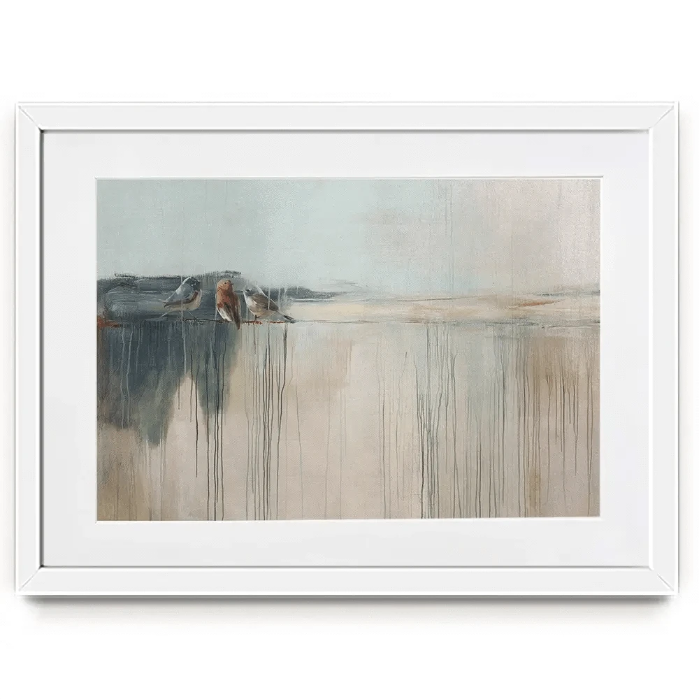 Drips And Feathers Framed Art Print Drips And Feathers Framed Art Print wall art product Svetlana Aleynikova
