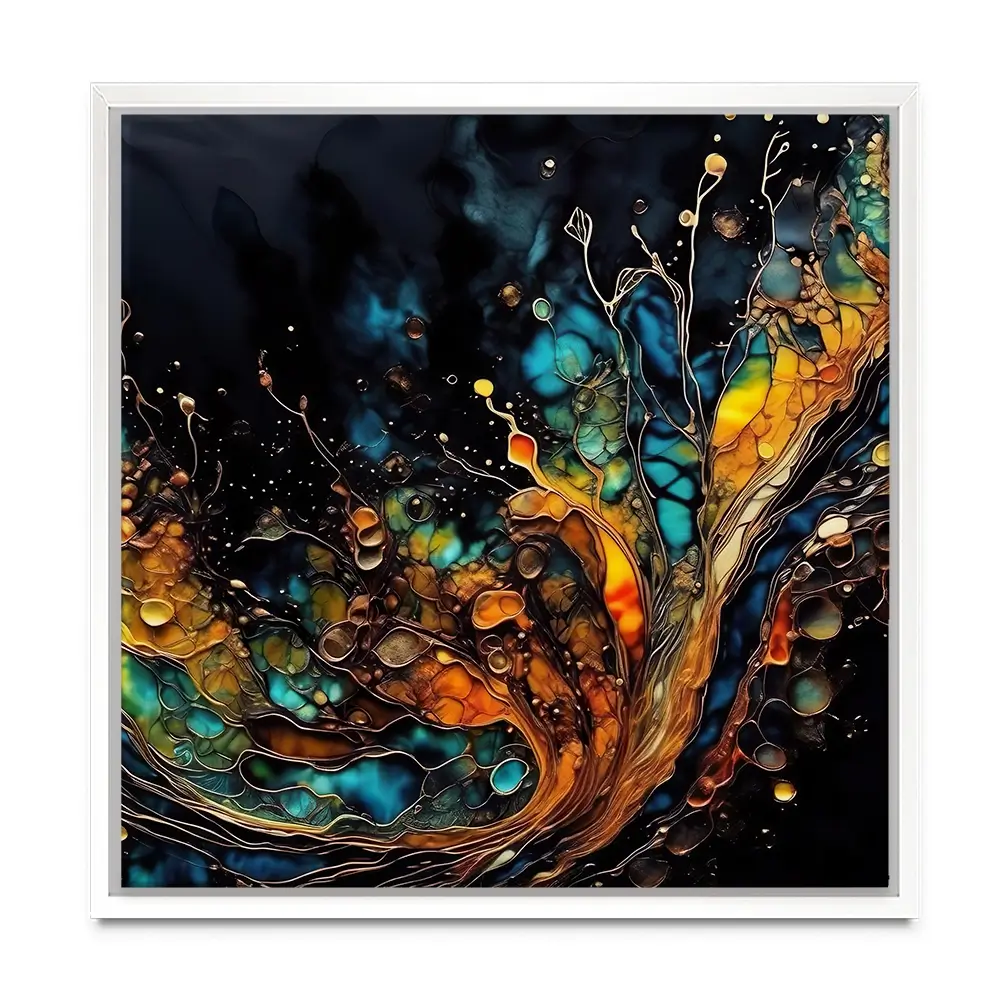 Droplets Journey Square Canvas Print Droplets Journey Square Canvas Print wall art product Violeta Allaberdieva