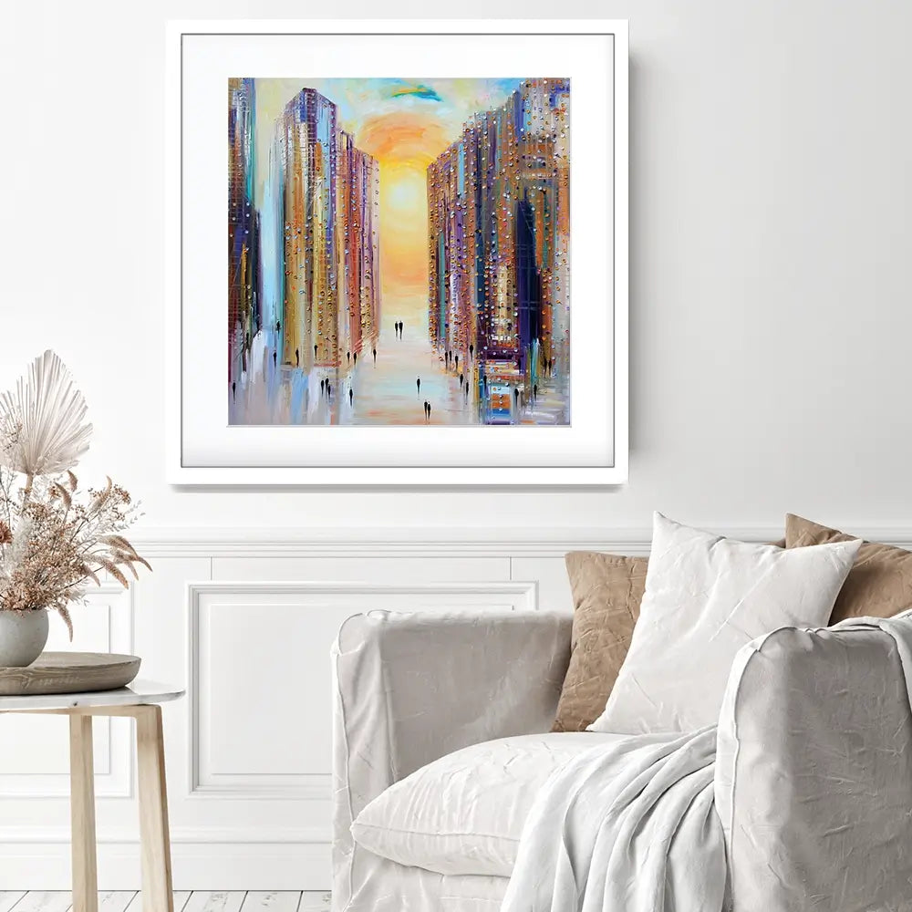 Drowning In The Sun Framed Art Print Drowning In The Sun Framed Art Print wall art product Ekaterina Ermilkina