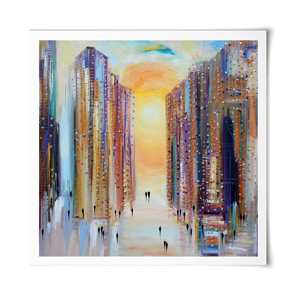 Drowning In The Sun Square Art Print Drowning In The Sun Square Art Print wall art product Ekaterina Ermilkina