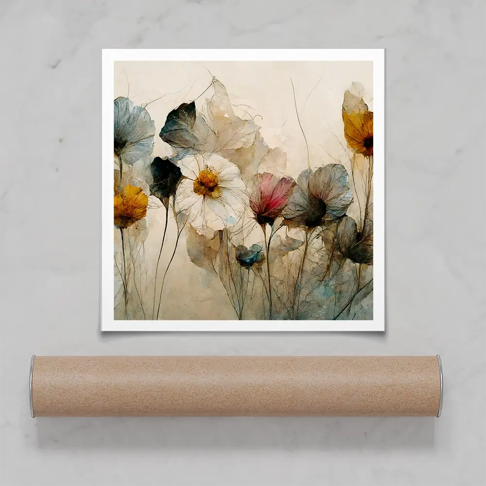 Dry Bouquet Square Art Print Dry Bouquet Square Art Print wall art product Treechild