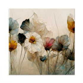 Dry Bouquet Square Canvas Print Dry Bouquet Square Canvas Print wall art product Treechild