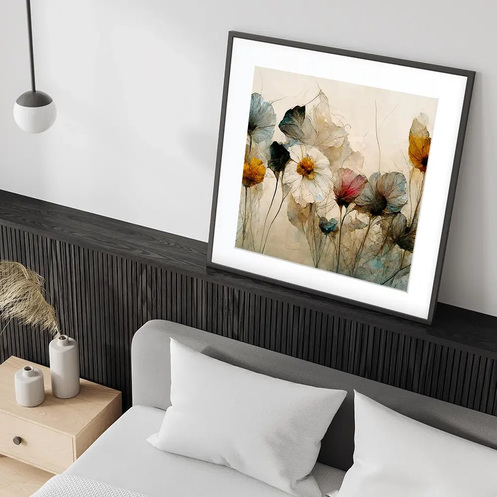 Dry Bouquet Square Framed Art Print Dry Bouquet Square Framed Art Print wall art product Treechild