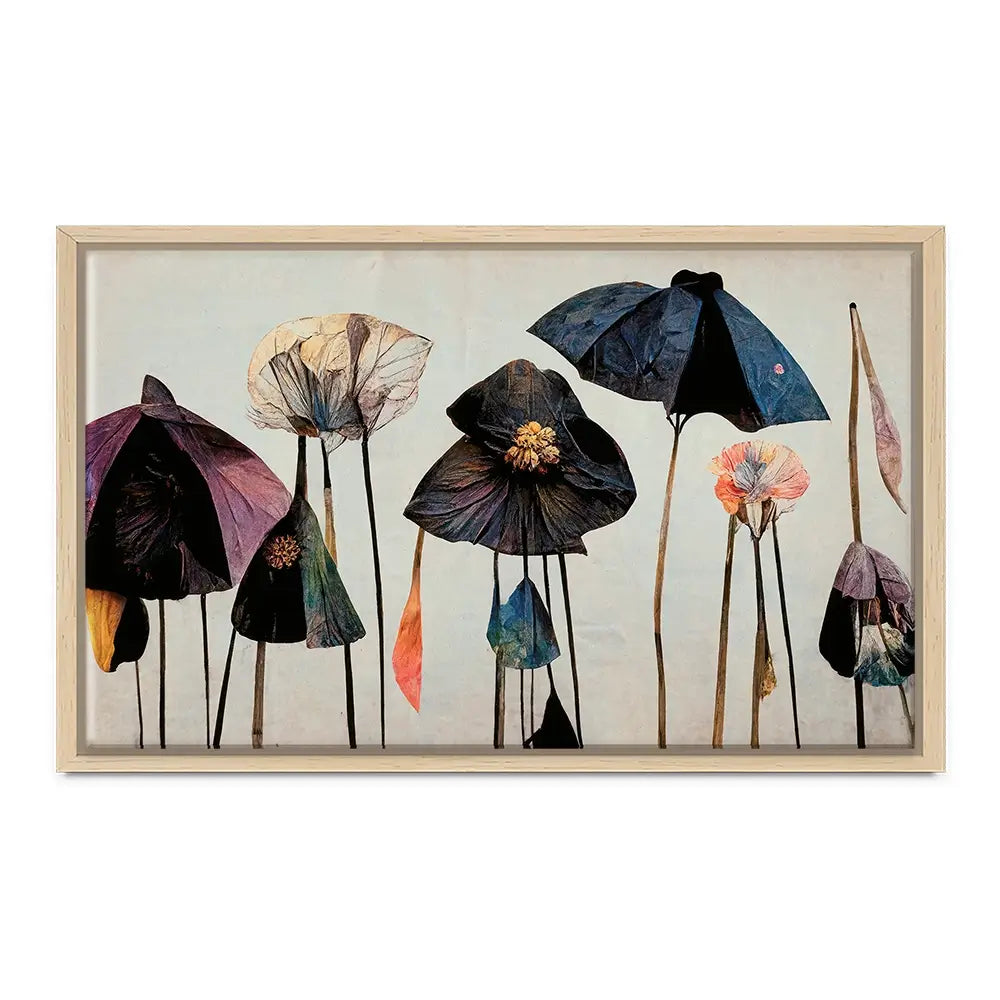 Dry Umbrella Flowers Canvas Print Dry Umbrella Flowers Canvas Print wall art product Treechild