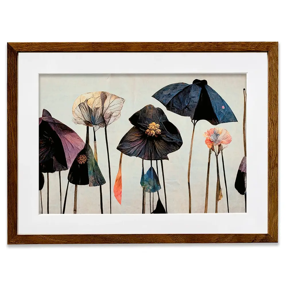 Dry Umbrella Flowers Framed Art Print Dry Umbrella Flowers Framed Art Print wall art product Treechild