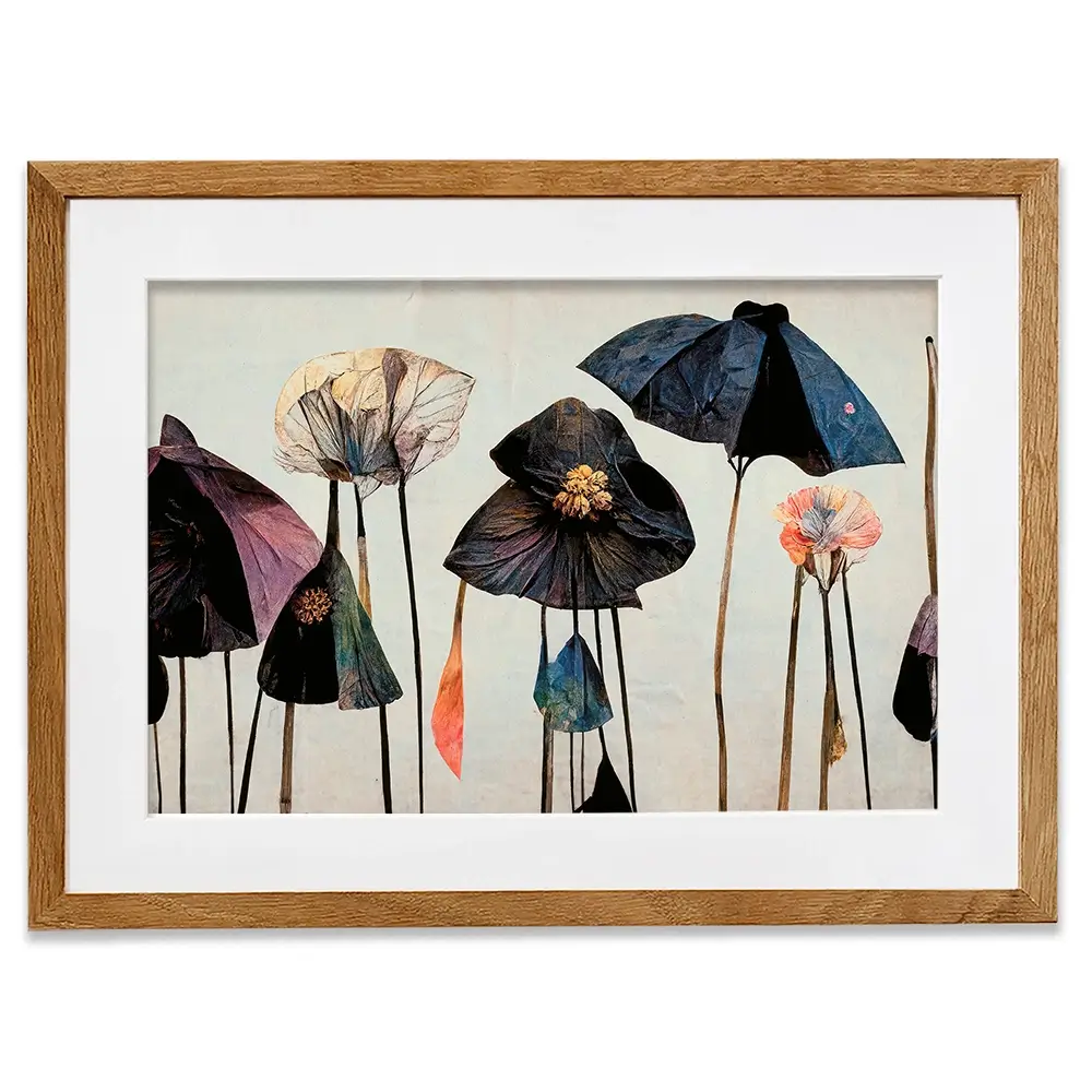 Dry Umbrella Flowers Framed Art Print Dry Umbrella Flowers Framed Art Print wall art product Treechild