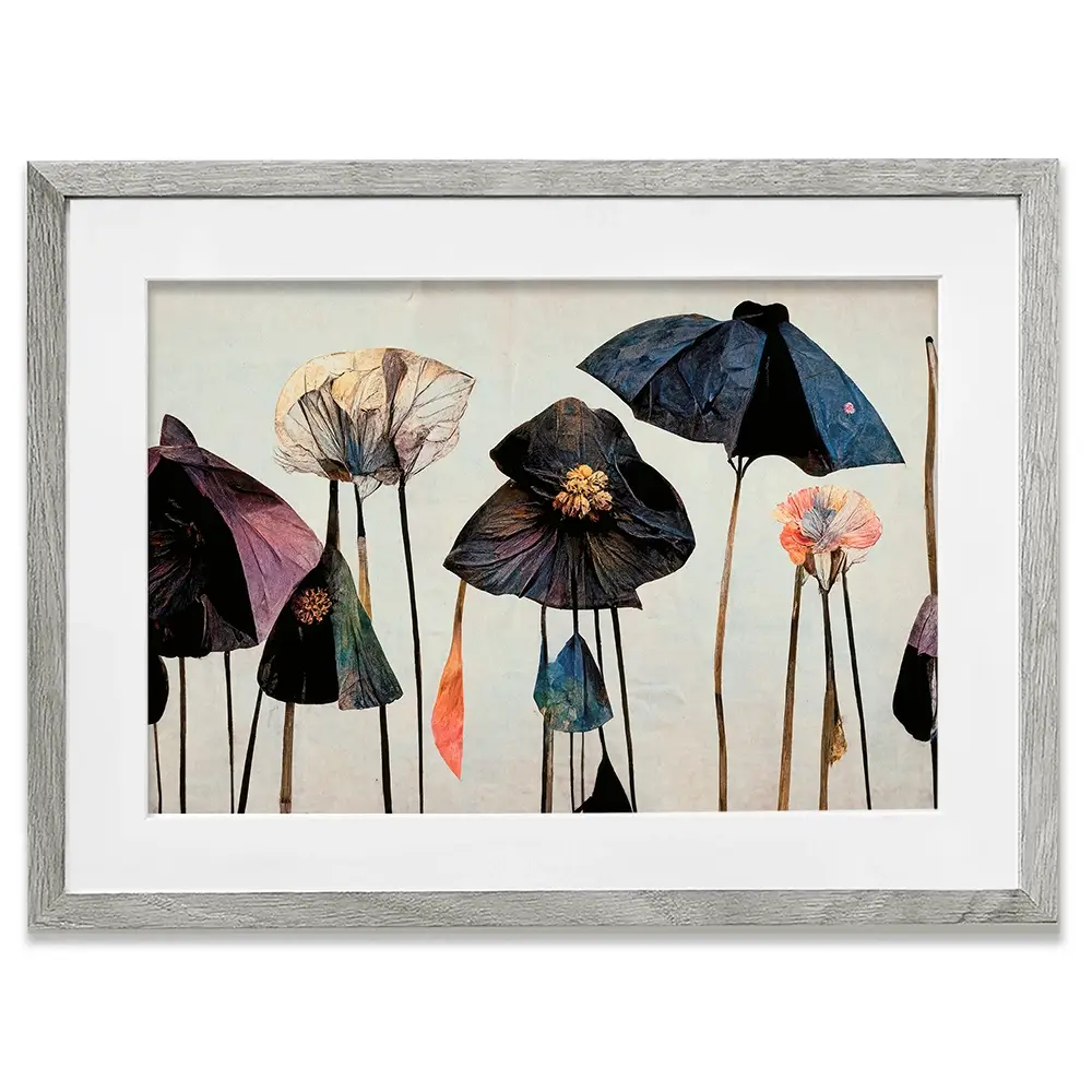 Dry Umbrella Flowers Framed Art Print Dry Umbrella Flowers Framed Art Print wall art product Treechild