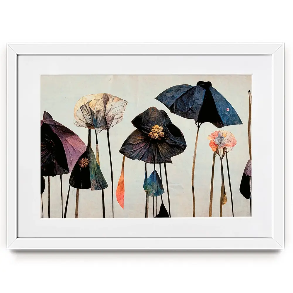 Dry Umbrella Flowers Framed Art Print Dry Umbrella Flowers Framed Art Print wall art product Treechild