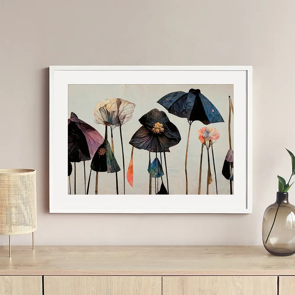 Dry Umbrella Flowers Framed Art Print Dry Umbrella Flowers Framed Art Print wall art product Treechild