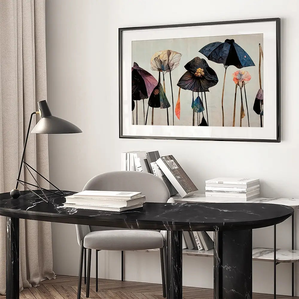 Dry Umbrella Flowers Framed Art Print Dry Umbrella Flowers Framed Art Print wall art product Treechild