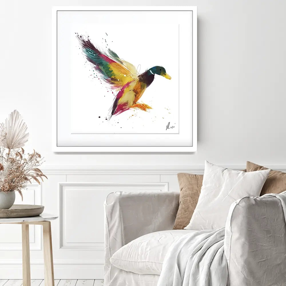 Duck Framed Art Print Duck Framed Art Print wall art product Aimee Linzi