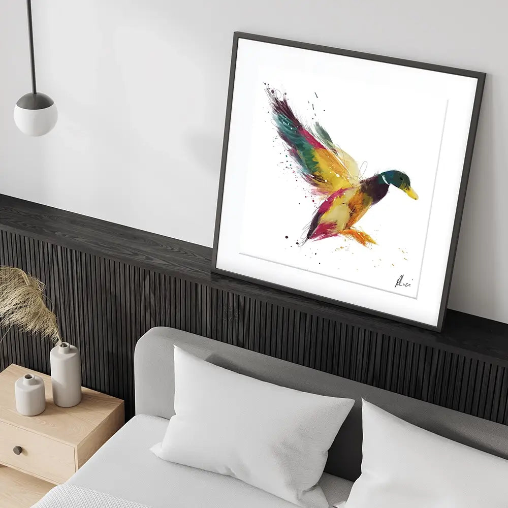 Duck Framed Art Print Duck Framed Art Print wall art product Aimee Linzi