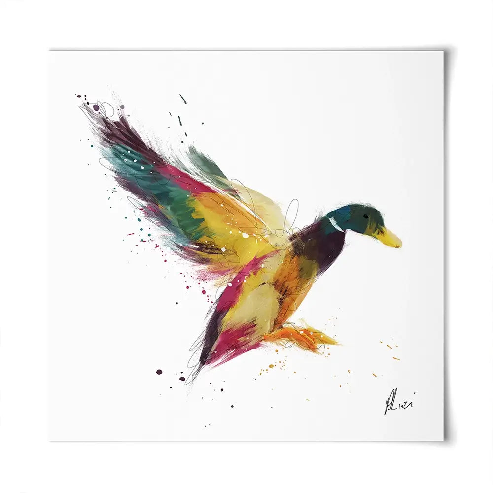 Duck Square Art Print Duck Square Art Print wall art product Aimee Linzi