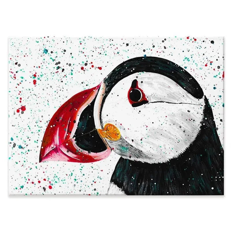 Duke The Puffin Canvas Print Duke The Puffin Canvas Print wall art product Emma LC Art