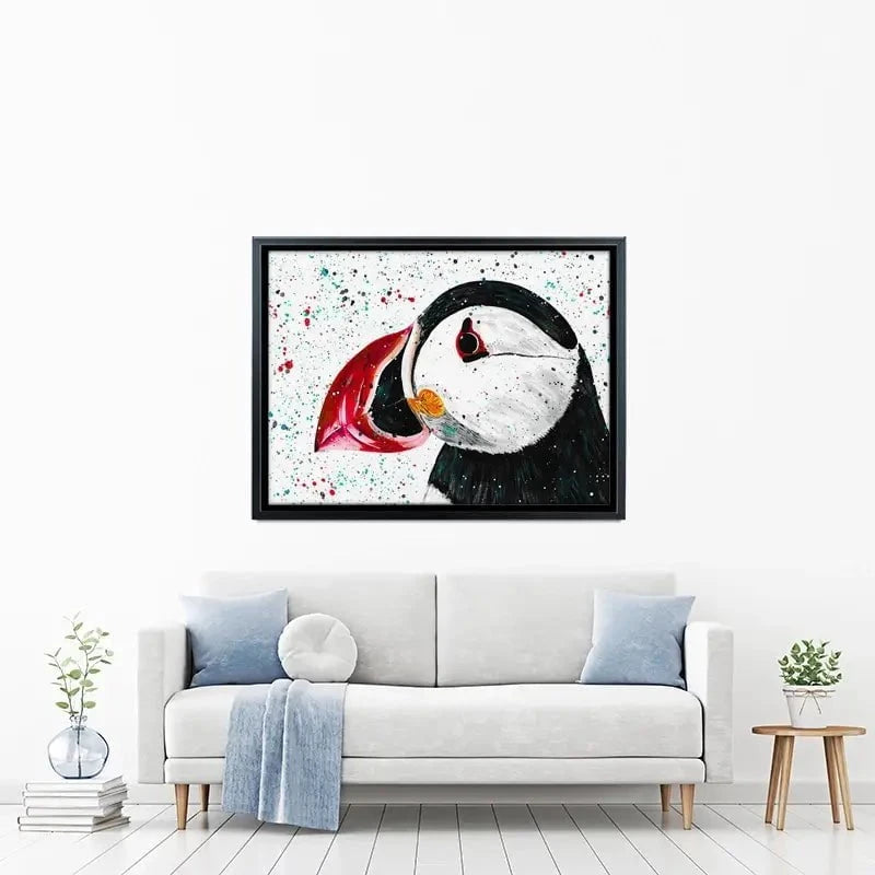 Duke The Puffin Canvas Print Duke The Puffin Canvas Print wall art product Emma LC Art