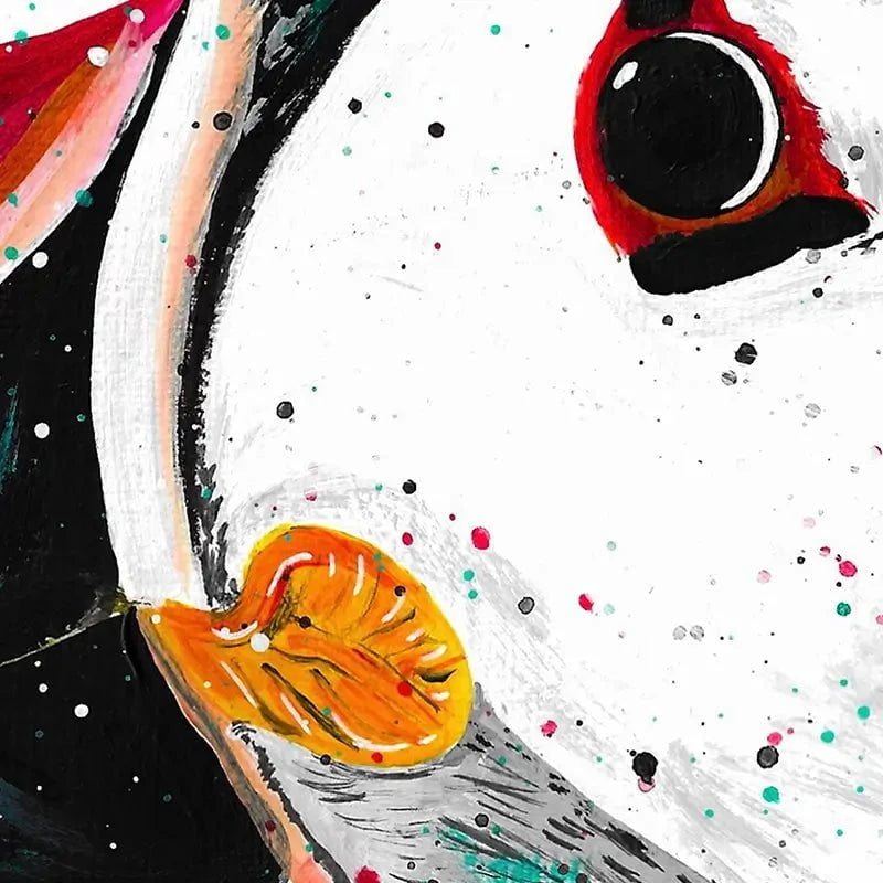 Duke The Puffin Framed Art Print Duke The Puffin Framed Art Print wall art product Emma LC Art