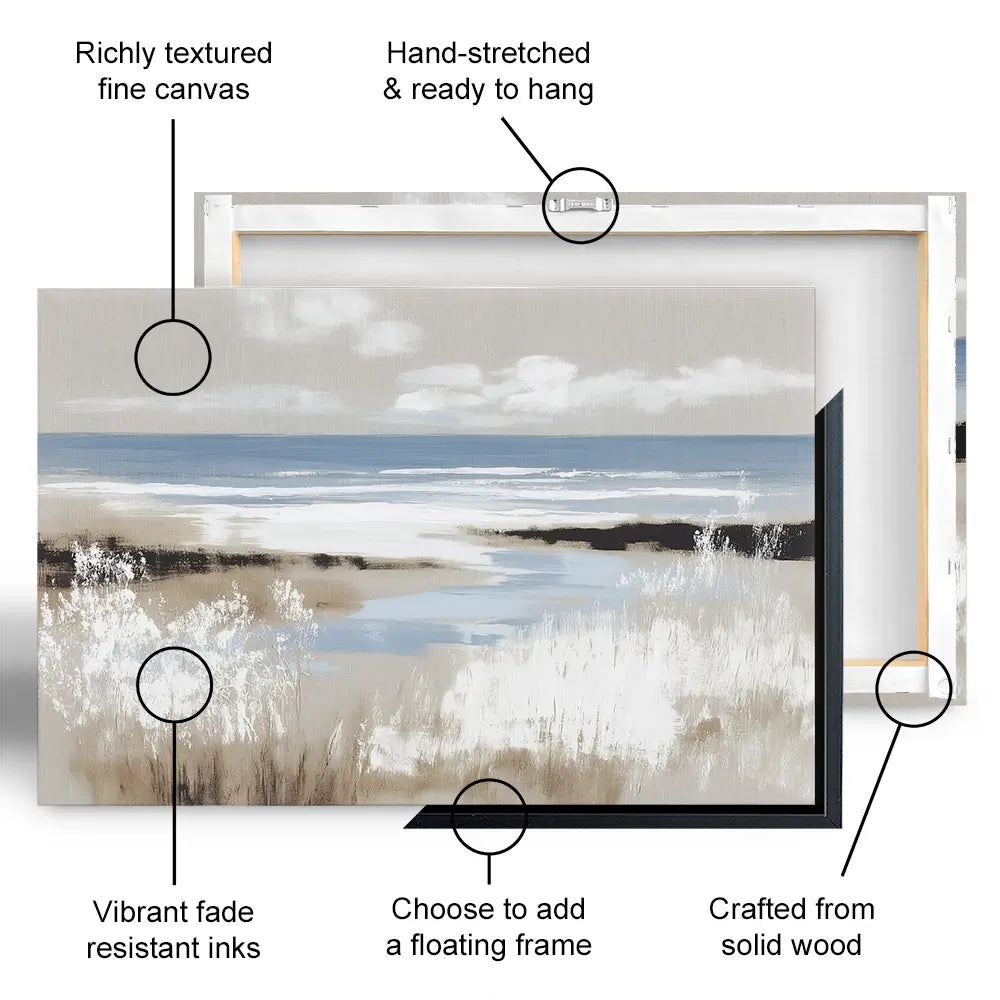 Dune Grass Above Tide Canvas Print Dune Grass Above Tide Canvas Print wall art product Chromatic Storm Studio