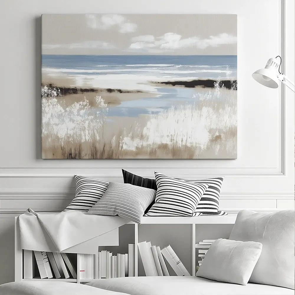 Dune Grass Above Tide Canvas Print Dune Grass Above Tide Canvas Print wall art product Chromatic Storm Studio