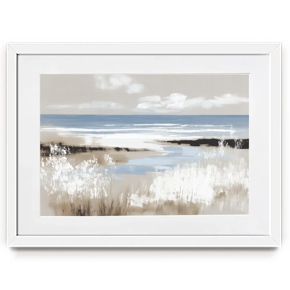 Dune Grass Above Tide Framed Art Print Dune Grass Above Tide Framed Art Print wall art product Chromatic Storm Studio