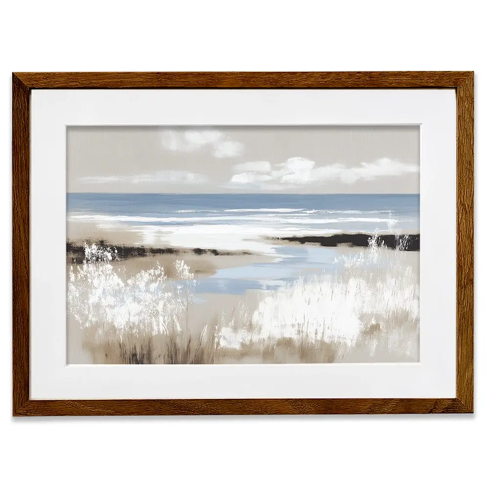Dune Grass Above Tide Framed Art Print Dune Grass Above Tide Framed Art Print wall art product Chromatic Storm Studio