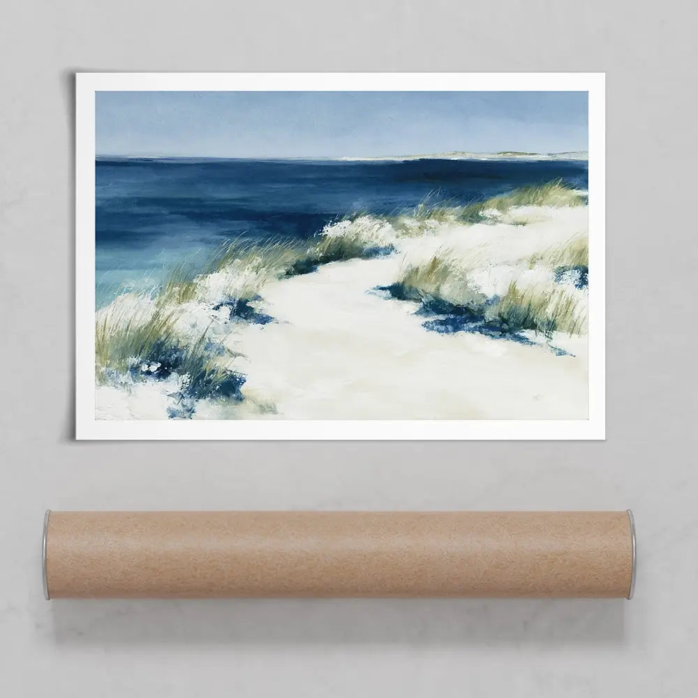 Dune Grasses At Tide Art Print Dune Grasses At Tide Art Print wall art product Chromatic Storm Studio