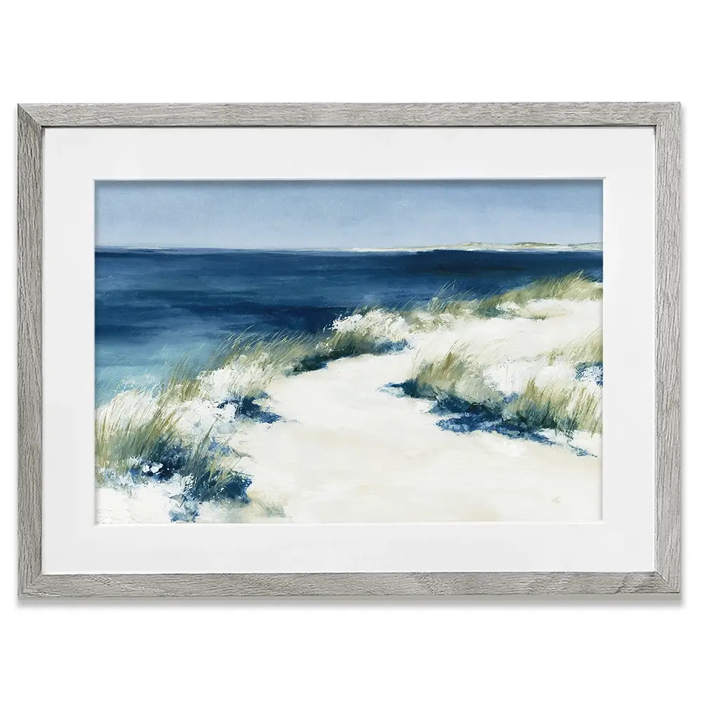 Dune Grasses At Tide Framed Art Print Dune Grasses At Tide Framed Art Print wall art product Chromatic Storm Studio
