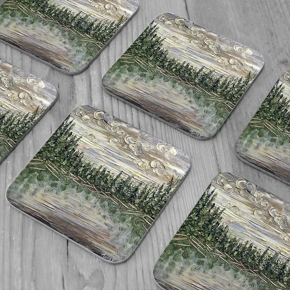 Dusk To Dawn Coaster Set Dusk To Dawn Coaster Set wall art product Nada Khatib