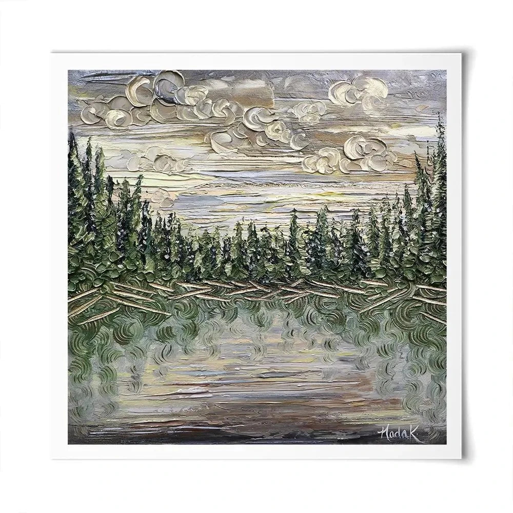 Dusk To Dawn Square Art Print Dusk To Dawn Square Art Print wall art product Nada Khatib