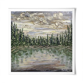 Dusk To Dawn Square Art Print Dusk To Dawn Square Art Print wall art product Nada Khatib