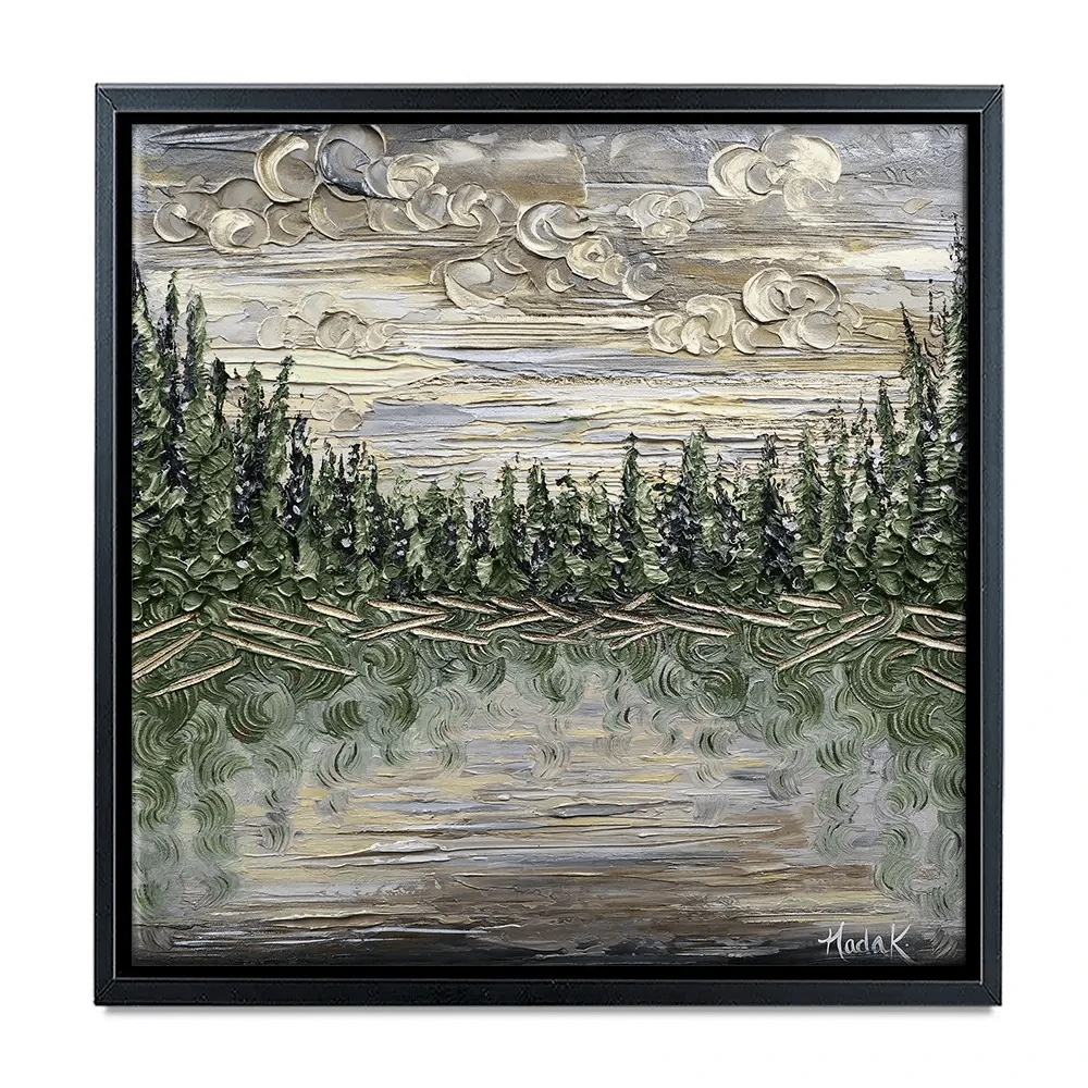 Dusk To Dawn Square Canvas Print Dusk To Dawn Square Canvas Print wall art product Art Print Shop