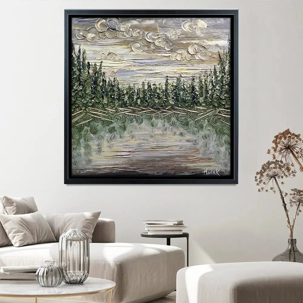 Dusk To Dawn Square Canvas Print Dusk To Dawn Square Canvas Print wall art product Art Print Shop