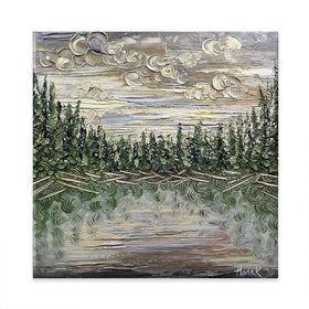 Dusk To Dawn Square Canvas Print Dusk To Dawn Square Canvas Print wall art product Art Print Shop