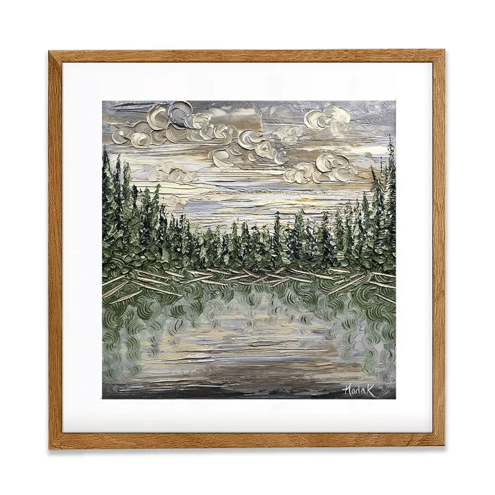 Dusk To Dawn Square Framed Art Print Dusk To Dawn Square Framed Art Print wall art product Nada Khatib