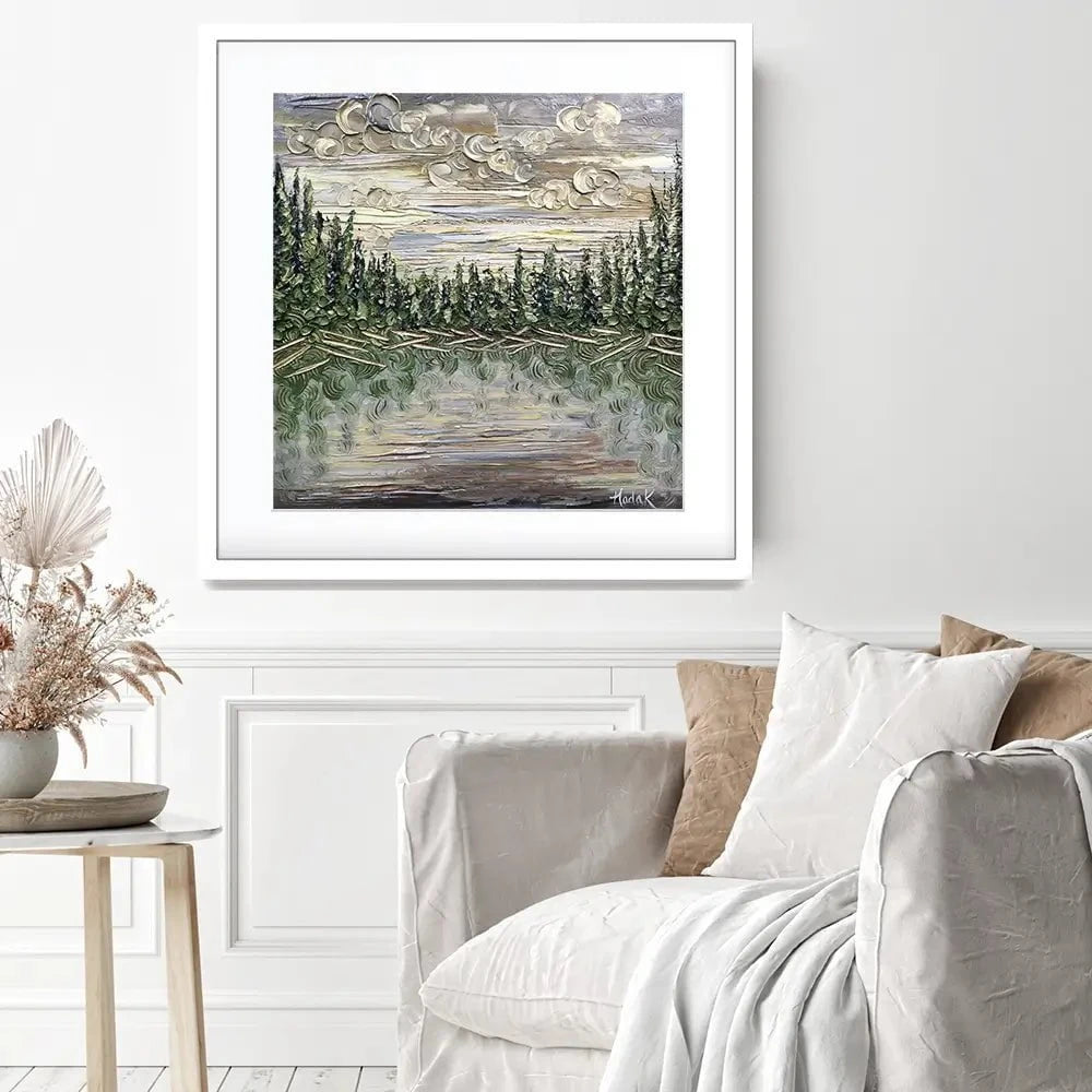 Dusk To Dawn Square Framed Art Print Dusk To Dawn Square Framed Art Print wall art product Nada Khatib