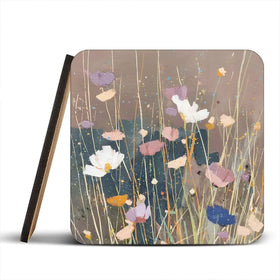 Dusk Wildflowers Coaster Set Dusk Wildflowers Coaster Set wall art product Chromatic Storm Studio