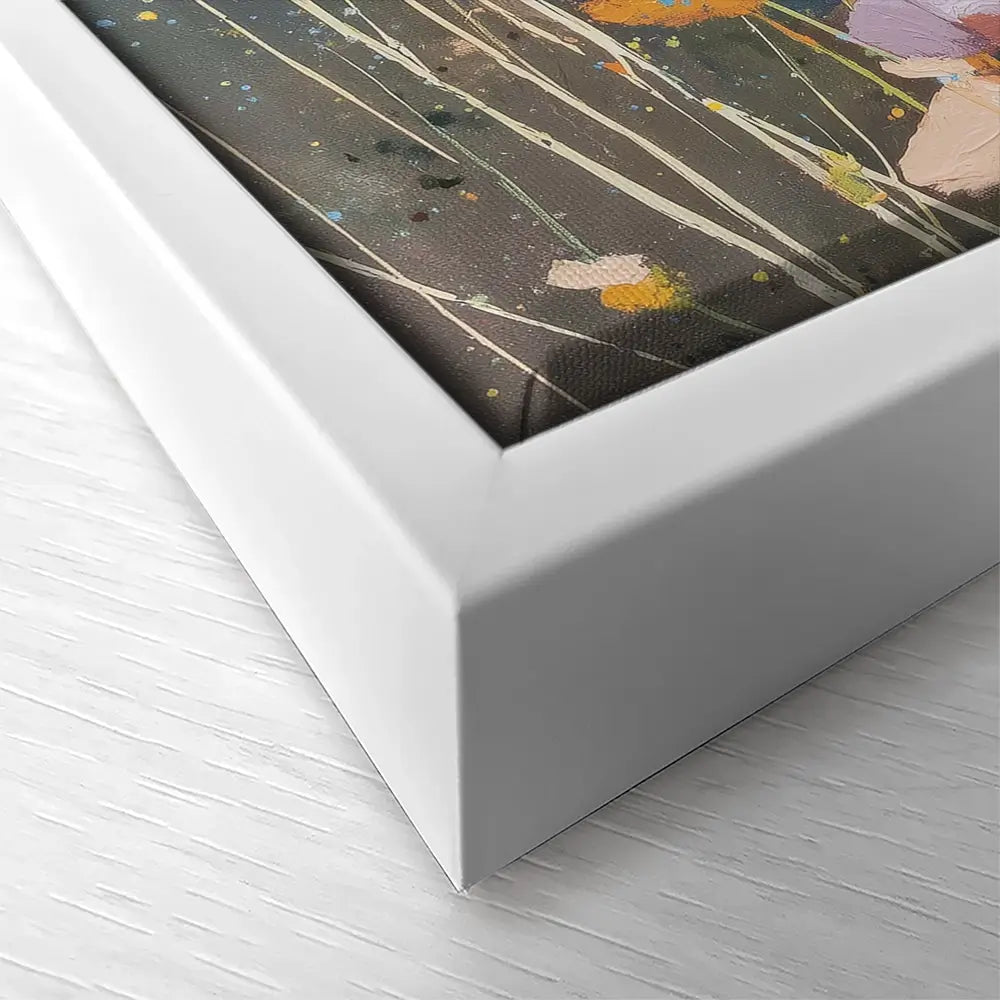 Dusk Wildflowers Square Canvas Print Dusk Wildflowers Square Canvas Print wall art product Chromatic Storm Studio