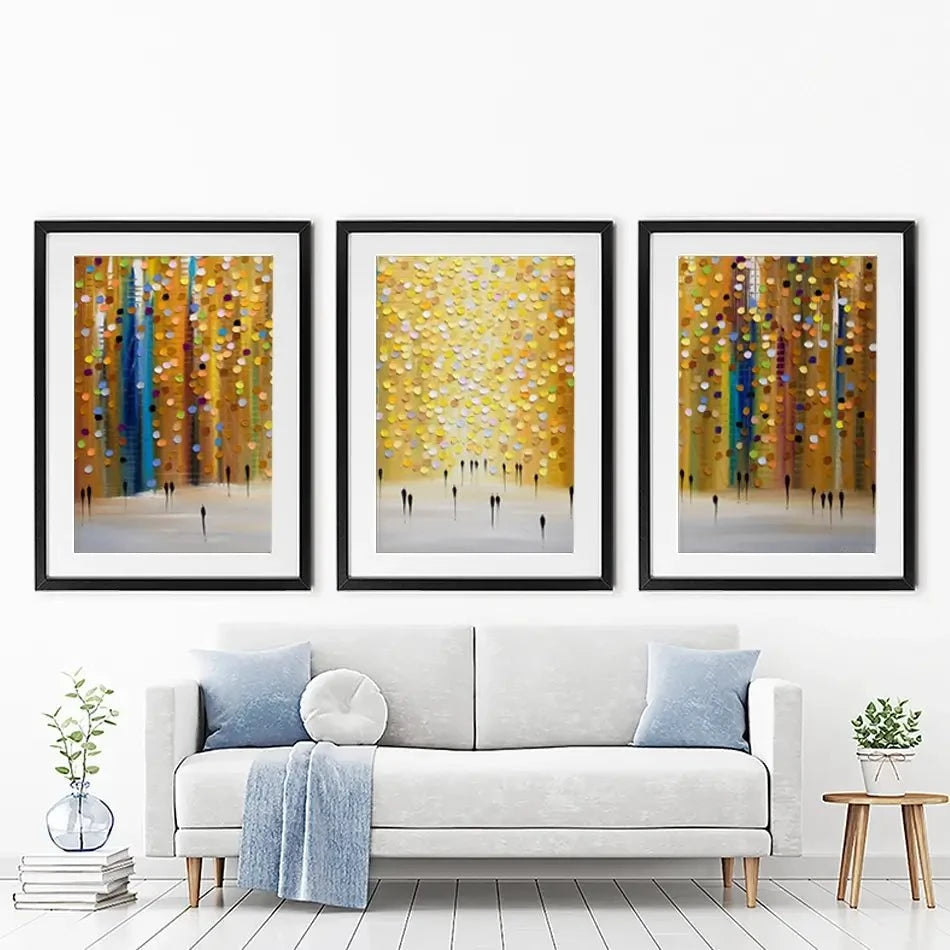 Dusks Embrace Framed Art Print Trio Dusks Embrace Framed Art Print Trio wall art product Ekaterina Ermilkina