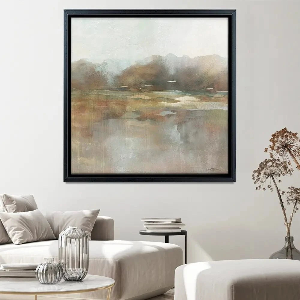 Early Fall Reflections Square Canvas Print Early Fall Reflections Square Canvas Print wall art product Carol Robinson