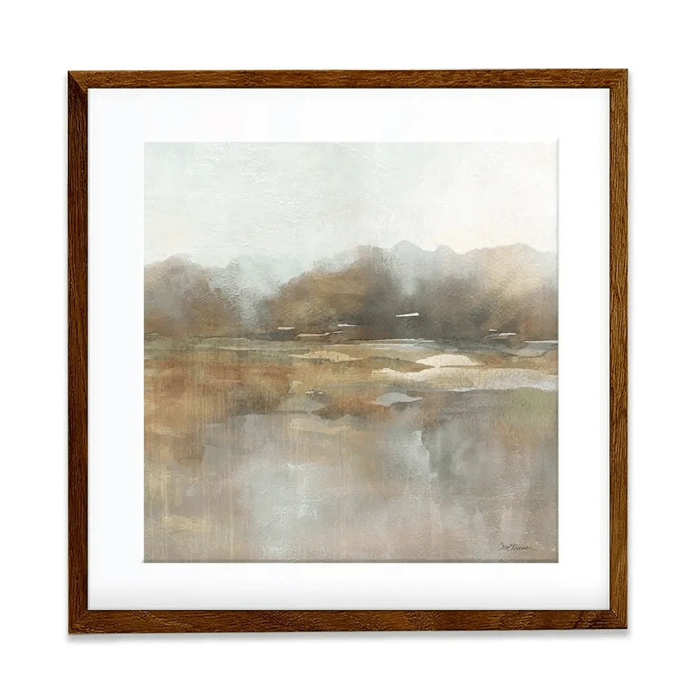 Early Fall Reflections Square Framed Art Print Early Fall Reflections Square Framed Art Print wall art product Carol Robinson