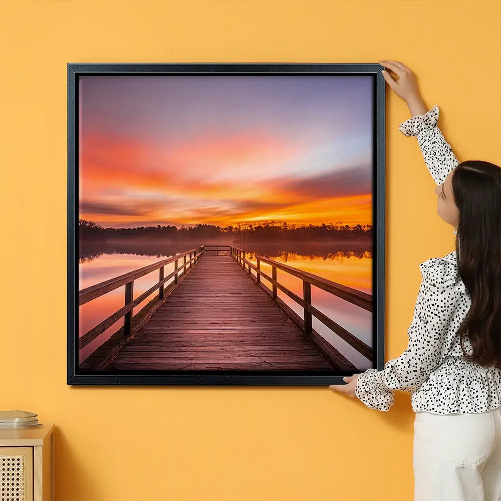 Early Morning Sunrise Oversized Canvas Print Early Morning Sunrise Oversized Canvas Print wall art product traveler jordan / Shutterstock