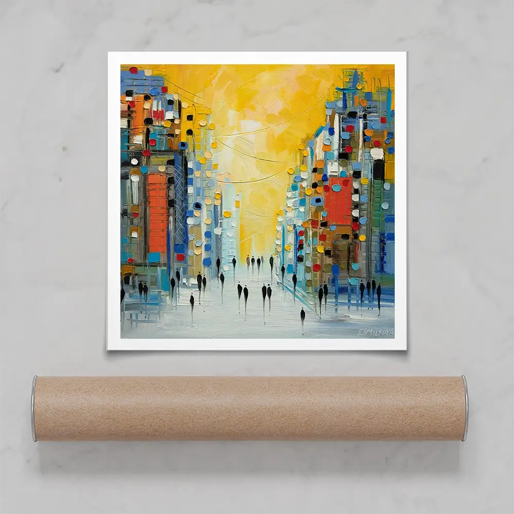 Early Sunset Square Art Print Early Sunset Square Art Print wall art product Ekaterina Ermilkina