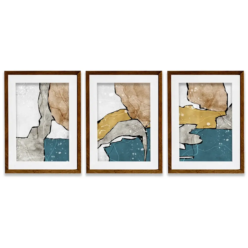 Earth Journey Framed Art Print Trio Earth Journey Framed Art Print Trio wall art product Art Print Shop