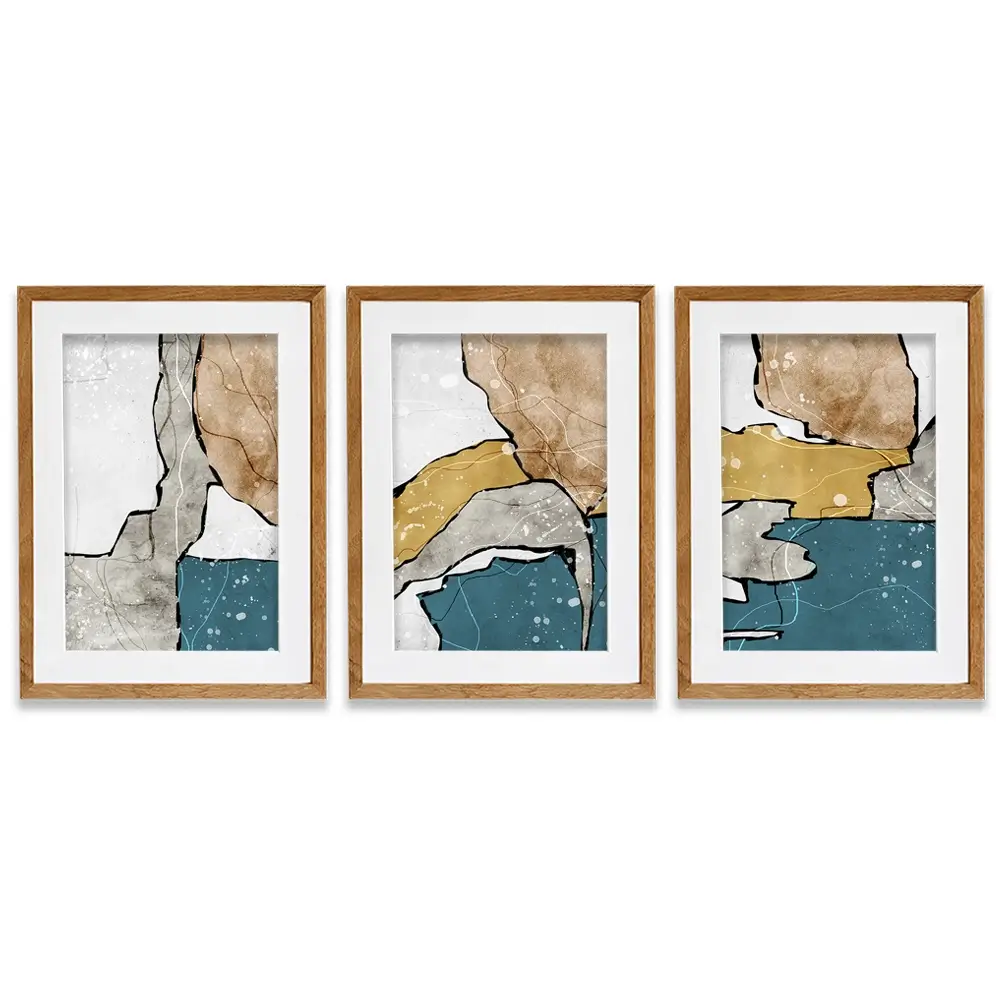 Earth Journey Framed Art Print Trio Earth Journey Framed Art Print Trio wall art product Art Print Shop